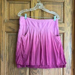 Athleta pink mini skirt size 6